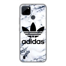 Чехлы Адидас для Realme C21Y (AlphaPrint) (Адидас на мраморе)