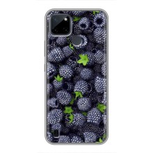 Чехлы с Фруктами для Realme C21Y (VPrint) (Ежевика)
