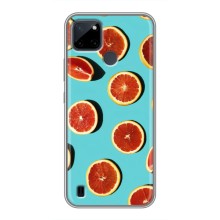 Чехлы с Фруктами для Realme C21Y (VPrint) (Грейпфрут)