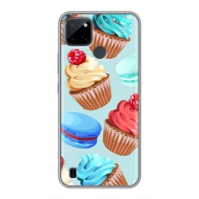 Чехлы с Фруктами для Realme C21Y (VPrint) (Кексики)
