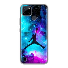 Чехлы для Realme C21Y - с картинкой JORDAN (AlphaPrint) (Яркий Джордан)