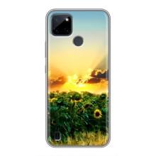 Чохли з картинкою Соняшників для Realme C21Y – Захід сонця