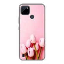 Чохли з картинкою (Тюльпани) на Realme C21Y – Рожеві тюльпани