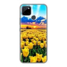 Чохли з картинкою (Тюльпани) на Realme C21Y – Жовті тюльпани