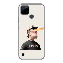 Чехлы с Обезьянами NFT для Realme C21Y (AlphaPrint) (обезьяна NFT в очках)