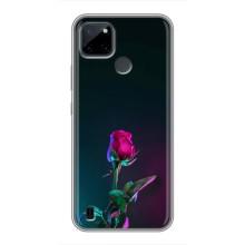 Чехлы с принтом Розочки для Realme C21Y – Ночная роза