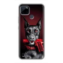 Чехол ДОБЕРМАН для Realme C21Y – Доберман злой