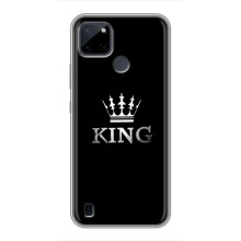 Чохол (Корона на чорному фоні) для Realme C21Y – KING