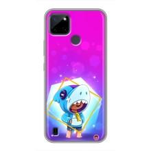 Чехол Бравл Старс для Realme C21Y – Леон в костюме Акулы
