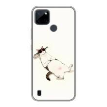 Чехол на тематику: Коты для Realme C21Y – Отдых