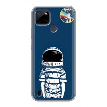 Чехол NASA для Realme C21Y (AlphaPrint) (Мальчик в шлеме)