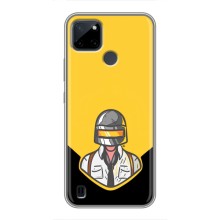Чехол PUBG для Реалми Ссы21Й (AlphaPrint) (Пабг в шлеме)
