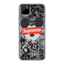 Чехол с Брендами одежды на Realme C21Y – Supreme Маус