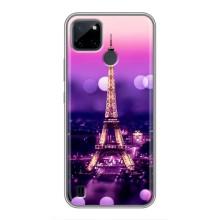 Чехол с Эйфелевой башней на Realme C21Y – Париж башня