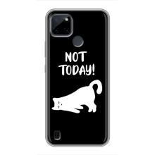 Бампер с изображением Котиков для Realme C21Y (Not Today)