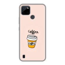 Чехол с изображением  вкусной еды для Realme C21Y – Кружка кофе