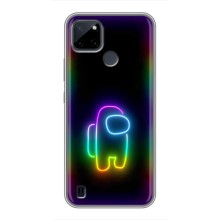 Чехол Амонг Ас для Realme C21Y (AlphaPrint) (Яркий скин)