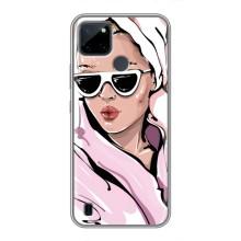 Чехол с картинкой Модные Девчонки Realme C21Y (Девушка в халате)
