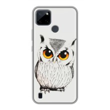 Чехол с птицами на Realme C21Y (VPrint) (Милая Сова)