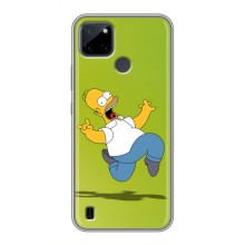 Чехол с Симпсонами для Realme C21Y (VPrint) (Гомер Симпсон)