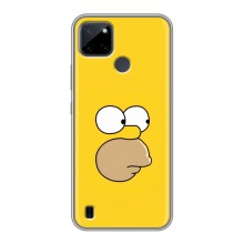 Чехол с Симпсонами для Realme C21Y (VPrint) (Гомер)