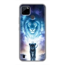 Чехол со Львом для Realme C21Y (VPrint) (Маленький лев)