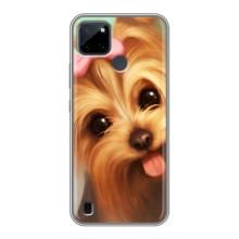 Чехол (ТПУ) Милые собачки для Realme C21Y (Йоршенский терьер)