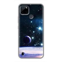 Чехол (ТПУ) с планетами на Realme C21Y – Космический вид