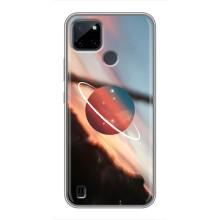 Чехол (ТПУ) с планетами на Realme C21Y – Сатурн