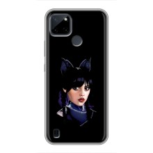 Чехлы Венсдей на Realme C21Y Уэнсдей (AlphaPrint) (серьезная Уэнздей)