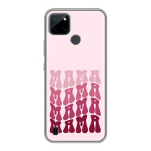 Чехлы на день мамы для Realme C21Y – Надпись мама