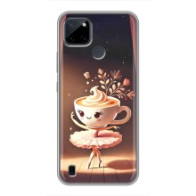 Чехол с мемом Тралалело тралала на Realme C21Y (Балерина капучина)