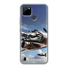 Чехол с мемом Тралалело тралала на Realme C21Y (Бомбардиро крокодило)
