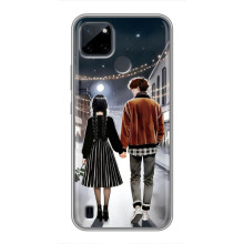 Чехол с дизайном Венздей 2 на Realme C21Y – Уэнсдей и Тайлер