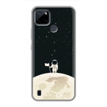 Космические Чехлы для Реалми Ссы21Й (VPrint) (На луне)