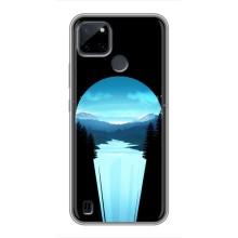 Летний Чехол на Realme C21Y – Синий Водопад