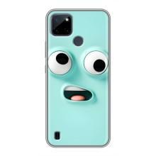 Чохли (ТПУ) (смішні стікери) для Realme C21Y – мордочка