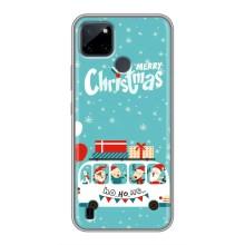 Силиконовый бампер на рождество для Realme C21Y (Рождественское настроение)