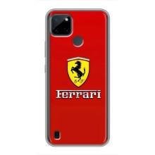 Силіконовий бампер з картинкою машини на Realme C21Y – Ferrari Logo