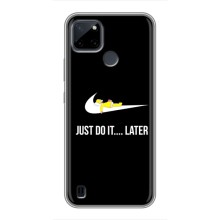 Силиконовый Чехол на Realme C21Y с картинкой Nike (Later)