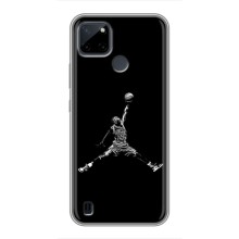 Силиконовый Чехол Nike Air Jordan на Realme C21Y (Джордан)