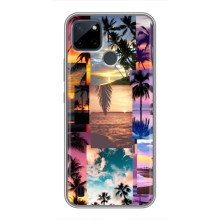 Силиконовый чехол с КАРТИНКАМИ лето для Realme C21Y (AlphaPrint) (Летний отпуск)