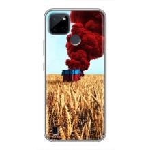 Чохол (TPU) з картинкою "Лого Пабг" на Realme C21Y (Дроп)