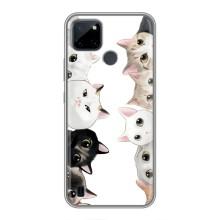 Силиконовый чехол с котиком для Realme C21Y (Коты)