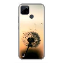 Силіконовий Чохол з кульбабками на Realme C21Y – Роздмухана кульбабка