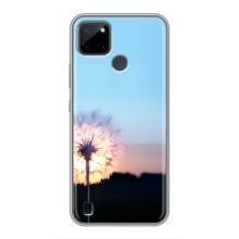 Силіконовий Чохол з кульбабками на Realme C21Y – Захід з кульбабкою