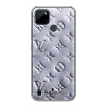 Текстурный Чехол Louis Vuitton для Realme C21Y – Белый ЛВ