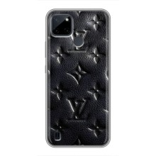 Текстурный Чехол Louis Vuitton для Realme C21Y – Черный ЛВ