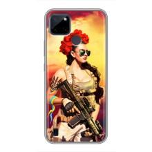 ЗСУ Чехлы (TPU) для Realme C21Y – Женщина солдат
