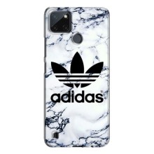 Чехлы Адидас для Realme C21Y (AlphaPrint) (Адидас на мраморе)